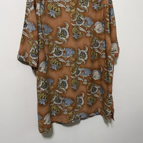 Tommy Bahama Tropical Mens Shirt XL Floral 100% Silk Short Sleeve Hawaiian Trip - Picture 11 of 12